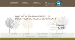 Desktop Screenshot of nf-environnement-ameublement.com