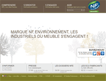 Tablet Screenshot of nf-environnement-ameublement.com